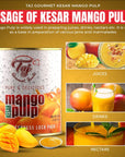 TAJ Kesar Mango Pulp Sweetened Mango Puree 30ounce 1