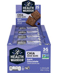 Health Warrior Chia Bars, Dark Chocolate, 15 Bars