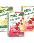 BLUE RIBBON Lemon Drink Mix Variety Pack of 3 10ct Each Raspberry Strawberry and Original Lemonade Flavors