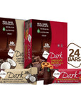 NuGo Dark Variety  Pretzel with Sea Salt 12 Bars  Dark Coconut 12 Bars Vegan 200 Calorie Gluten Free 24 Count