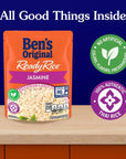 BENS ORIGINAL Ready Rice Jasmine Rice Easy Dinner Side 85 OZ Pouch Pack of 6