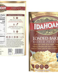 Instant Mashed Potatoes Bundled by Prendere Includes Four Packs of Idahoan Mashed Potatoes 4 Oz each Roasted Garlic Buttery Homestyle Loaded Baked Buttery Golden and a Prendere Measuring Spoon