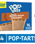 PopTarts Toaster Pastries Breakfast Foods Kids Snacks Frosted Brown Sugar Cinnamon Value Pack 64 PopTarts