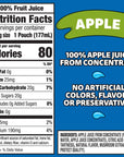 Capri Sun 100 Juice Naturally Flavored 100 Apple Juice 6 Fl Oz Pack of 10 Packaging May Vary