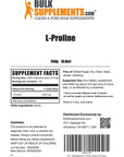 BulkSupplements.com L-Proline Powder - 2000mg