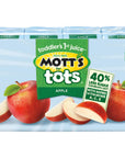 Motts For Tots Apple 675 Fl Oz Boxes 32 Count 4 Packs Of 8 Juice With Purified Water Good Source Of Vitamin C 40 Less Sugar Than 100 Apple Juice No Artificial Sweeteners