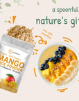 Organic Mango Juice Powder 8oz  100 Natural Fruit Powder  Cold Pressed Mangos Source  No Sugar  Additives  Great Flavor for Drinks Smoothie  Beverages  NonGMO  Vegan Friendly