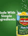 DEL MONTE FRESH CUT Golden Sweet Canned Cream Corn Canned Vegetables 24 Pack 1475 oz Can