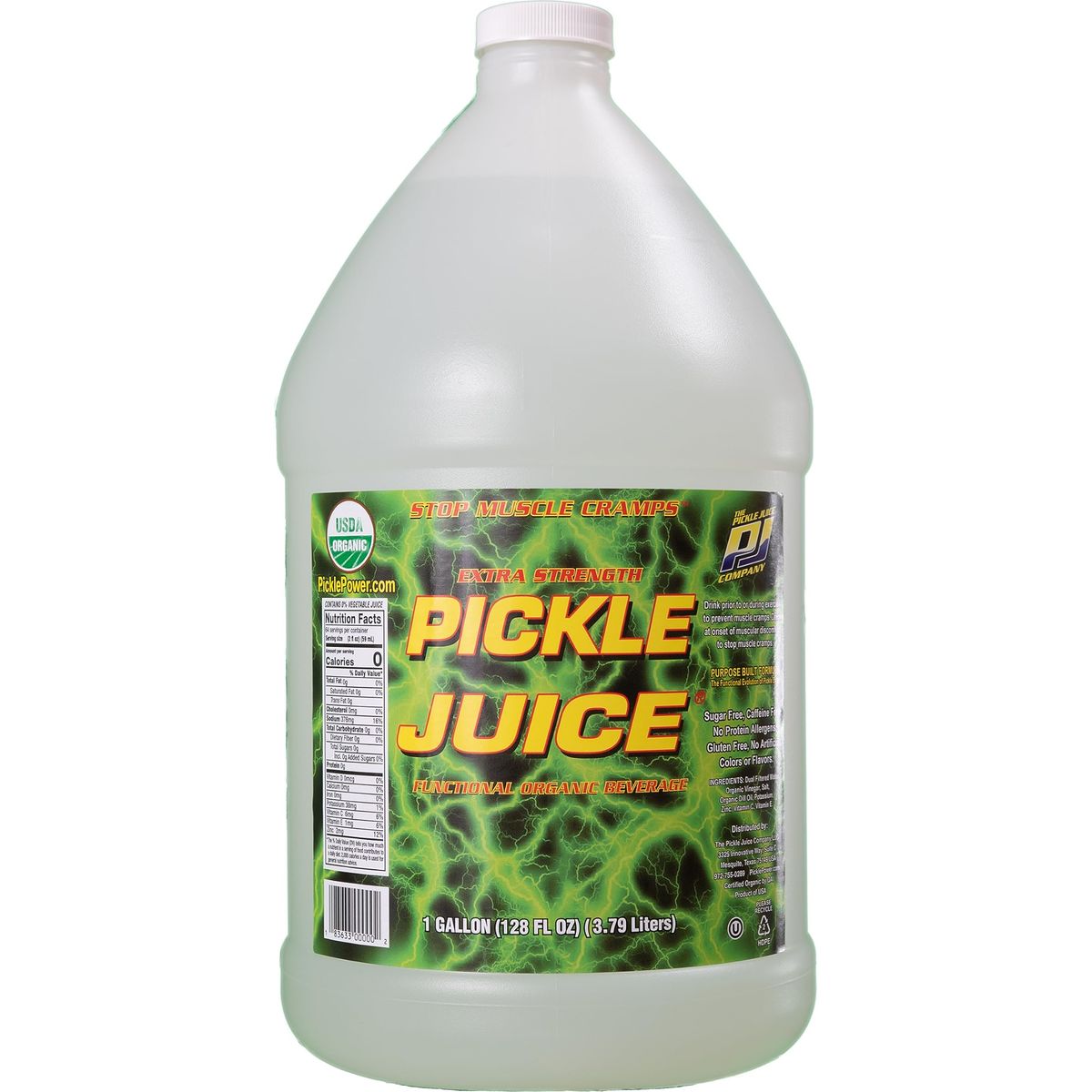 Pickle Juice Sports Drink 1 Gallon Extra Strength  Relieves Cramps Immediately  Electrolyte Pickle Juice for Day  Night Time Cramp Relief  Bulk Pickle Juice for Leg Cramps  1 Gallon