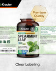 MAUWE HERBS Spearmint Capsules - Spearmint - 100 Vegan Capsules