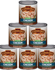 Keystone All Natural Premium Canned Chicken 28 Oz Fully Cooked  No Water Added  Ready to Meat  Quick Meals Emergency Survival Food Canned Meat Pack of 6