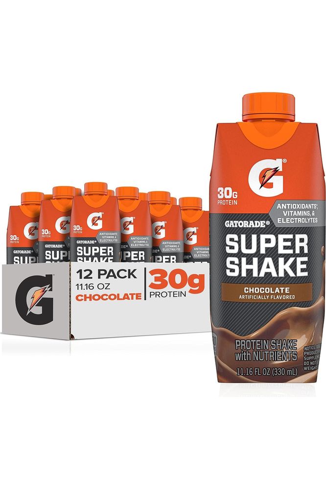 Gatorade Super Shake - Chocolate, 30g Protein - 11.16 fl oz Carton