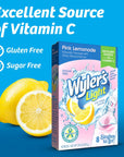 Wylers Light Singles To Go Drink Mix Pink Lemonade 6 pack 48 Drink Sticks Total