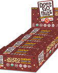 Dont Go Nuts NutFree Organic Chewy Granola Bars Chocolate Chip 12 Count Non GMO Gluten Free