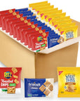 Nabisco Cracker Variety Pack RITZ Toasted Chips Wheat Thins Whole Grain Wheat Crackers and Triscuit Minis Whole Grain Wheat Vegan Crackers 40 Snack Packs