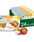 Dole Fruit Bowls Low Fat Apples & Creme Parfait, Back to School, Gluten Free Healthy Snack, 4 Oz, (Pack of 24)