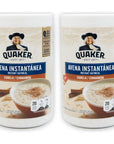 DESPENSA COLOMBIANA Avena Instantanea Instant Oats Bundle  Includes 2 Containers of Cereal Mix 218 Oz TotalCinnamon Flavor Quaker Original de Canela by Despensa Colombiana