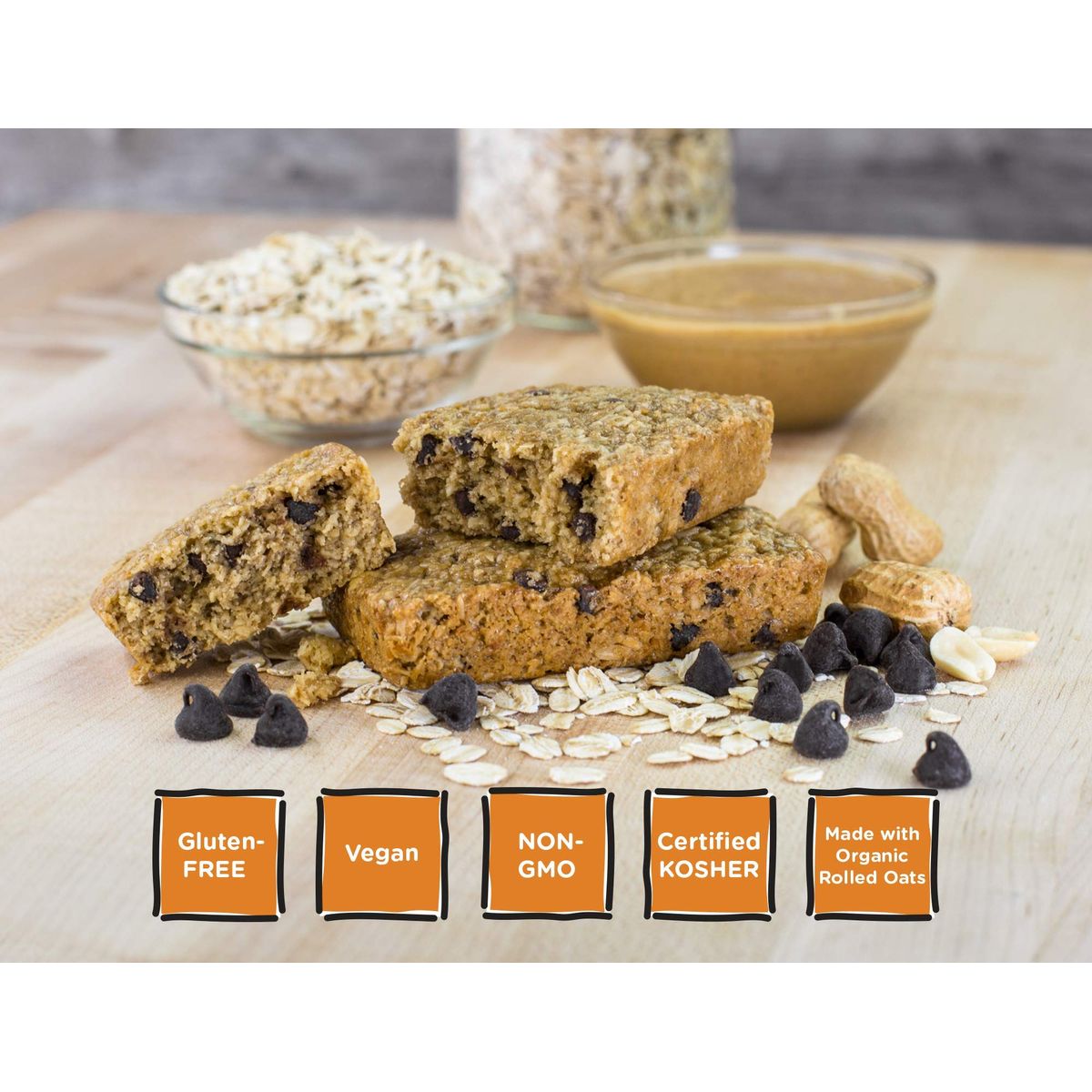 Bobos Oat Bars Variety Pack 3 oz Bar 12 Pack Chocolate Chip Lemon Poppyseed Peanut Butter Chocolate Chip 3 of Each Flavor Gluten Free Bars