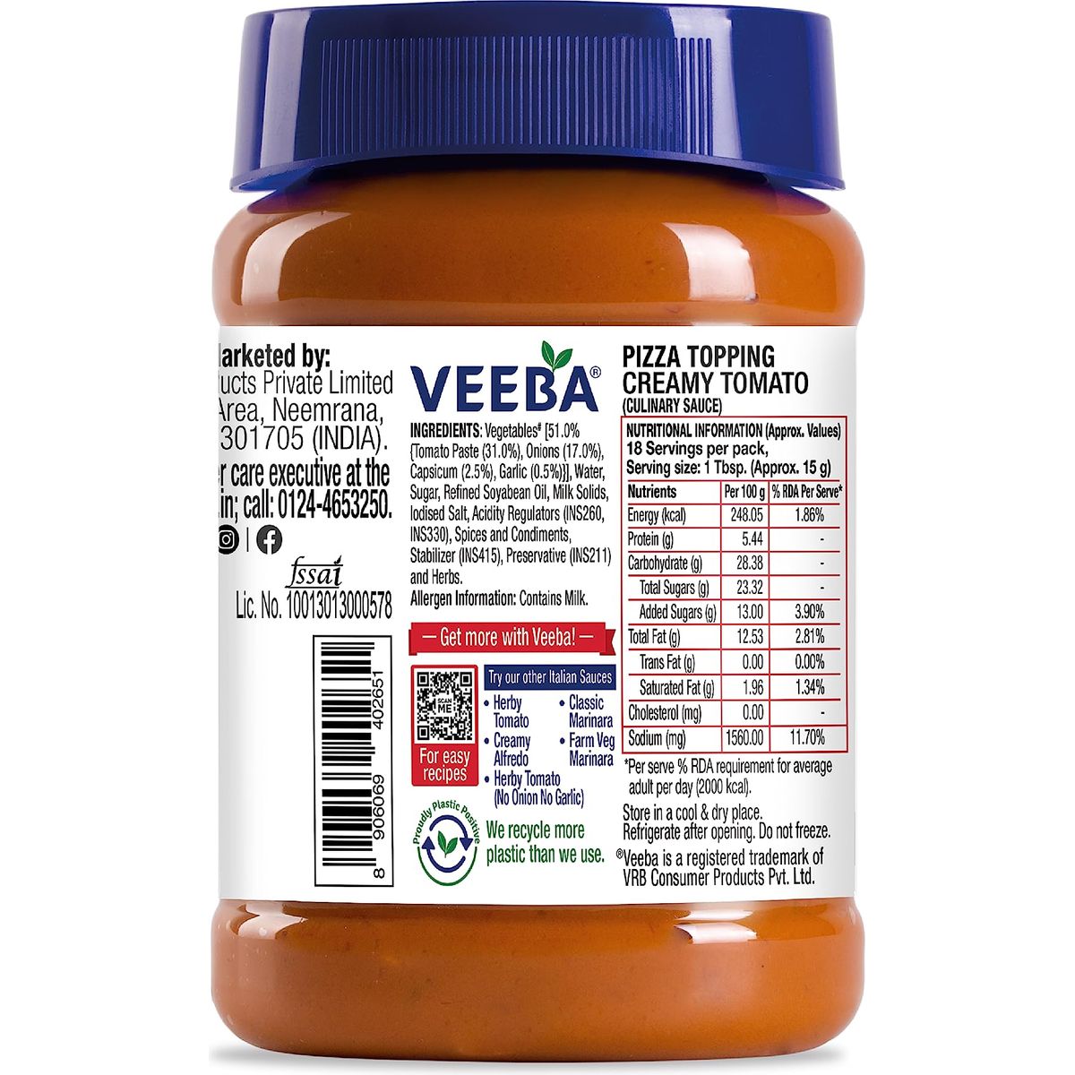 Veeba Pizza Topping 310g