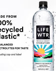 LIFEWTR Premium Purified Water pH Balanced with Electrolytes 100 recycled plastic bottles 169 Fl Oz Bottles 500ml Pack of 12