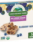 Cascadian Farm Organic Blueberry Vanilla Chewy Granola Bars 6 oz 5 ct