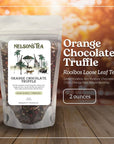 Nelsons Tea  Orange Chocolate Tea Loose Leaf  Cut  Sifted Truffle Tea with Green Rooibos Red Rooibos and Orange Peel 2 oz