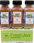 FreshJax Variety Sampler  3 Sampler Sized Seasonings: Grill Master Burger