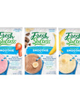 Concord Foods 3 Breakfast Fruit Smoothie Mix Flavors 6 Chocolate Banana 2 Oz Pouches 6 Banana 2 Oz Pouches 6 Strawberry 2 Oz Pouches