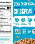 The Good Bean Crunchy Chickpeas  Sea Salt  6 Pack 6 oz Resealable Bag  Roasted Chickpea Beans  Vegan Snack with Good Source of Plant Protein and Fiber