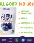 Looney Pruney Organic Pitted Dried Prunes for the Entire Family | Always California-Grown | Kosher | No Added Sugar & No Preservatives (6 pack)