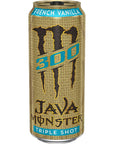 Monster Energy Java 300 Triple Shot Robust Coffee French Vanilla 15 Fl Oz Pack of 12