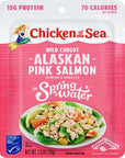 Chicken of the Sea Wild Caught Alaskan Pink Salmon in Spring Water 25 oz Packet Box of 12