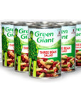 Green Giant 3 Bean Salad Bundle  6 x 15 Oz Cans of Green Giant Three Bean Salad Bundled with a JFS Recipe Card