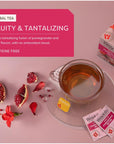 Wissotzky Pomegranate Herbal Tea 3 Pack  60 Tea Bags  Antioxidant Rich  Caffeine Free Tea