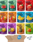 Crispy Green Freeze Dried Fruit Crisps Snack Peak Variety Gift Box  Apple Asian Pear Banana Mango Tangerine Pineapple and Strawberry