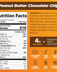 Atlas Protein Bar 20g Protein 1g Sugar Clean Ingredients Gluten Free Peanut Butter Chocolate Chip 12 Count Pack of 1