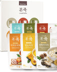 Week Pack BONJUK Rice Porridge 6Day Meal Kit  Pack of 6 Flavors 106oz each  Abalone  Mushroom Spicy Jjamppong Seafood Vegetable Octopus  Kimchi Sweet Pumpkin Seafood