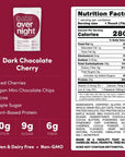 Oats Overnight  Dark Chocolate Cherry  Vegan 20g Protein High Fiber Breakfast Shake  Gluten Free Non GMO Oatmeal 26 oz per meal 8 Pack  BlenderBottle