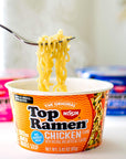 Nissin Top Ramen Bowl Ramen Noodle Soup Chicken 342 Ounce Pack of 6