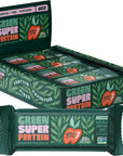 Green Super Protein Meal Bars 20g plant protein Organic Greens high fiber vegan no soy non gmo 82g Bar 8 Count Apple Cinnamon