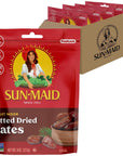 SunMaid Deglet Noor Pitted Dried Dates  4 Pack 8 oz Resealable Bag  Pitted Deglet Noor Dates Dried Fruit Snack for Lunches Snacks and Natural Sweeteners