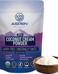 Organic Coconut Milk Powder 1 lb  75 Servings for Creamer Coffee Smoothies and Baking Unsweetened Coconut Cream Powder Natural DairyFree Gluten Free for Paleo and Vegan Diets