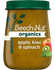 Beech-Nut Baby Food Jars, Organic Apple Kiwi Spinach, 4oz, 10ct