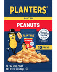 Planters Salted Peanuts 10 Count Pack of 6