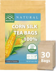 WANMAI29 Corn Silk Tea Bags 30Count Natural Sugar Free Drink Supports Vegan and Ketogenic Diets No Caffeine or Harsh Additives 100 Real Herb in Kraft Steeping Bag