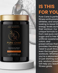 Pure Cane Natural Pre Workout Powder for Men & Women - No Artificial Sweeteners, Sweetend With Natural Pure Cane Sugar- Tropical Fruit Smoothie