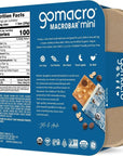 GOMACRO Organic Oatmeal Choc Chip Macrobar Minis 8 Count 72 OZ