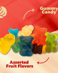 Classic Gummy Bears Candy Assorted Fruit Flavors 2Pound bag