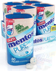 Mentos Pure Fresh Chewing Gum, 80 Count (Pack of 4)