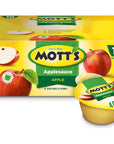 Motts Applesauce 4 Oz Cups 18 Count No Artificial Flavors Good Source Of Vitamin C Nutritious Option For The Whole Family